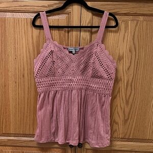 Absolutely Famous Dusty Rose Camisole, EUC, Size XL